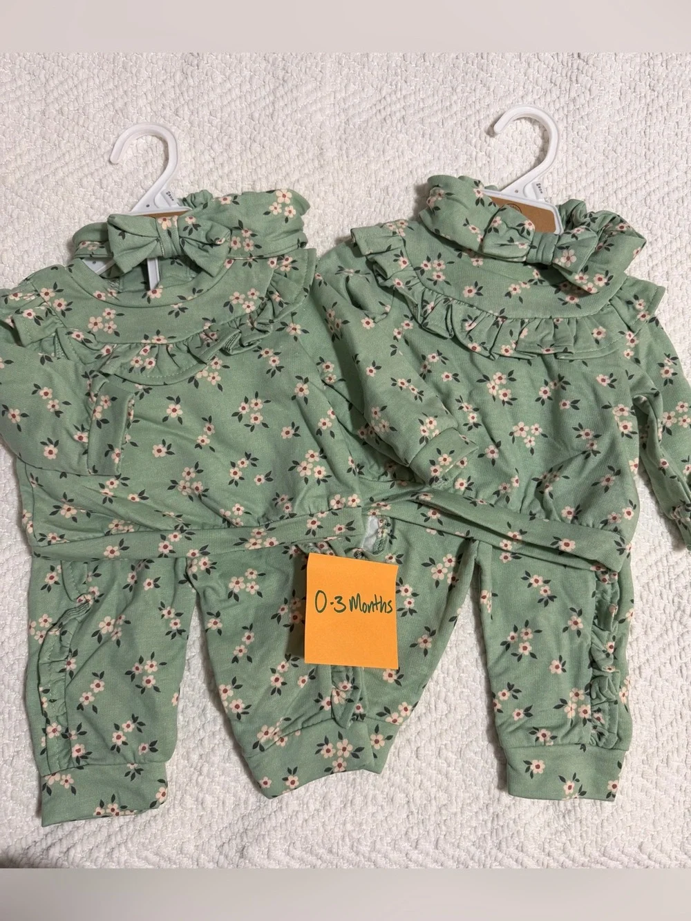 0-3month twin baby girl new outfits with tags!!